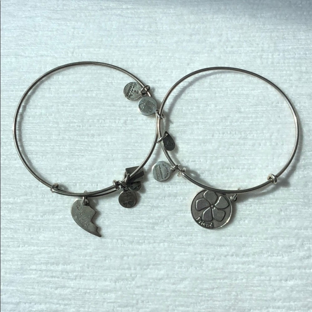 Alex and Ani set of 2 bracelets FRIEND AND BEST